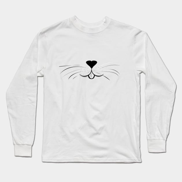 Funny cat face Long Sleeve T-Shirt by Rishirt